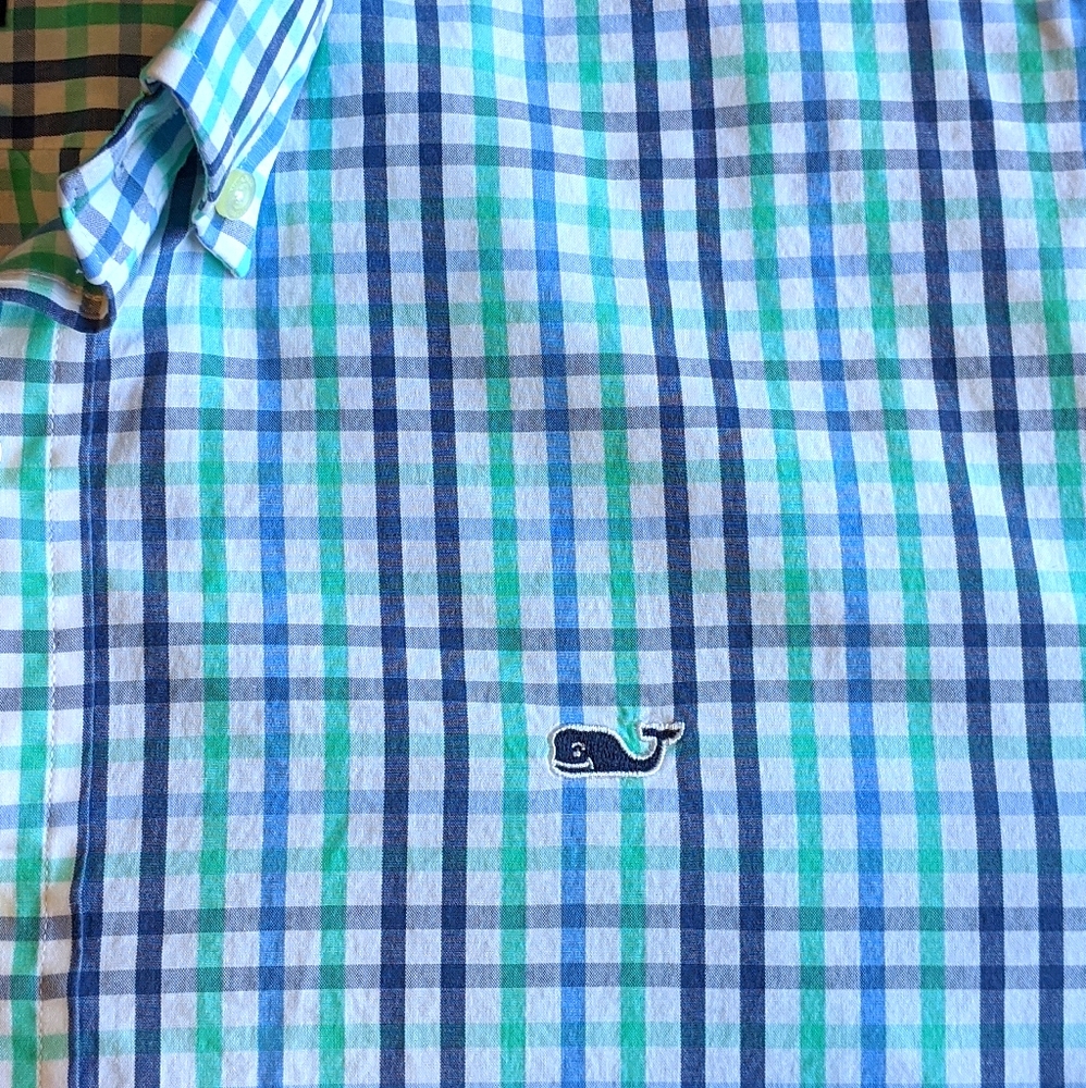 Men Vineyard Vines Whale Button Down Size M - Picture 2 of 10